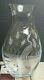 10' Moser Bohemian Clear Crystal Vase/decanter Intaglio Engraved Cut Art Glass