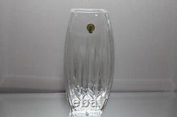 10 Waterford Crystal LISMORE (Retired #107757) BULBOUS Glass Vase w Square Base