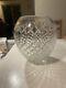 11 Hand Cut 24% Lead Crystal Vase Poland Flower Centerpiece Glass Art