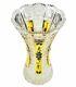 12h Crystal Cut Decorative Flower Vase, Gold-plated Bud Vase, Wedding Gift