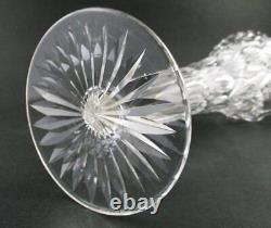12 TRUMPET Vase BRILLIANT Period CUT Glass c. 1900 Crosshatch, Zipper & Fan