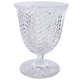 1960s Val St Lambert Cut Crystal Footed Coupe Vase