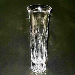 1 (One) ATLANTIS DECEMBER Cut Lead Crystal 10 Vase Signed DISCONTINUED