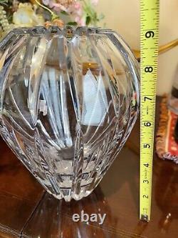 1 (One) MIKASA FLAME Cut Lead Crystal 9 Vase DISCONTINUED MINT