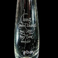 1 (One) STEUBEN CHANCE CANNOT CHANGE Lead Crystal Bud Vase-Signed DISCONTINUED