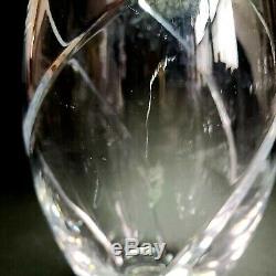 1 (One) TIFFANY & CO SWIRL OPTIC Pattern Cut Lead Crystal 8.5 Vase Signed