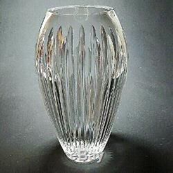 1 (One) WATERFORD CARINA Cut Lead Crystal Vase 9 in DISCONTINUED Signed