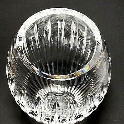 1 (One) WATERFORD CARINA Cut Lead Crystal Vase 9 in DISCONTINUED Signed