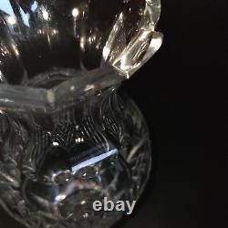 1 (One) WATERFORD GIFTWARE Cut Crystal 9 in Footed Vase Signed DISCONTINUED