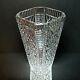 1 (one) Waterford Giftware Cut Lead Crystal Diamond Cut Square Hex Vase 7