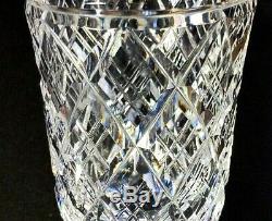 1 (One) WATERFORD GLANDOR Cut Lead Crystal 7 Vase Signed Vintage DISCONTINUED