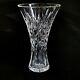 1 (one) Waterford Kilrane Cut Crystal 8 In Flared Flower Vase Signed Discont