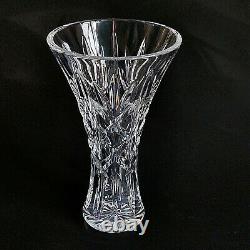 1 (One) WATERFORD KILRANE Cut Crystal 8 in Flared Flower Vase Signed DISCONT