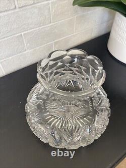 20th Century Antique American Brilliant Cut Glass Vase