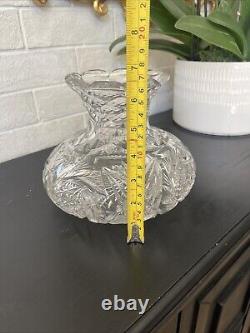 20th Century Antique American Brilliant Cut Glass Vase