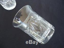 2 vintage cut crystal vases bohemia scotch whisky glasses