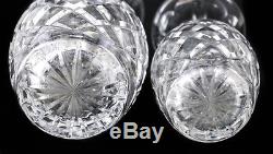 2pc Waterford Crystal Giftware Vases 7 and 5.5, cris cross cuts