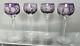 4-bohemian Cut To Clear Crystal Wine Glasses, 8.1/4 T