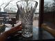 9-1/2 Flower Vase Germany Lausitzer Glass 24% Lead Crystal Vintage Cut Swirl