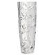 9 1/2 Inch Clematis Crystal Flower Vase, Clear, Hand-cut In Russia
