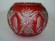 Amazing Vintage Vase Glass Crystal Saint Louis Red Cranberry 81/2 Signed