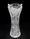 Abp American Brilliant Cut Crystal Buzzsaw And File Large 12 Corset Vase 1880