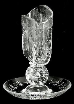 Abp Card Stand, Tray, American Brilliant Cut Glass, rock crystal, Pairpoint, 5t