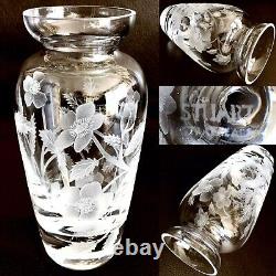Absolutely Beautiful Rare Signed Vintage Stuart Crystal 6/15cm Hand Cut Vase