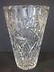American Brilliant Cut Art Glass Crystal Vase, 10 Tall X 6 1/2 Diameter (rare)