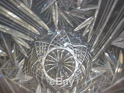 American Brilliant Cut Art Glass Crystal Vase, 10 Tall X 6 1/2 Diameter (Rare)