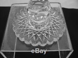 American Brilliant Cut Glass 12 Tall Chalice Vase Antique Crystal 100 Yrs Old
