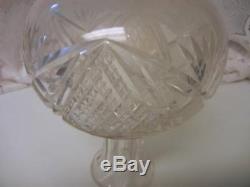 American Brilliant Cut Glass Crystal Fine Harvard Vase