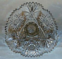 American Brilliant Cut Glass Crystal Vase