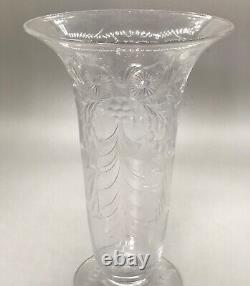 American Brilliant Pairpoint Chelsea Cut Rock Crystal Vase