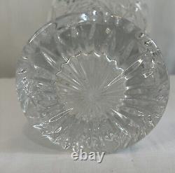 American Brilliant Period Cut Crystal Vase 10 Inches Flared Abp Heavy