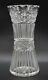 American Brilliant Period Ideal Glass No. 75 Cut Crystal Abp Stars Vase 8