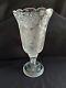 American Brilliant Cut Crystal Large Vase 20in Hobstars Pinwheels Diamond Points