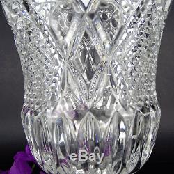 Antik Baccarat Kristall Vase, Louis XVI Style, Cut Crystal, France 19th Century