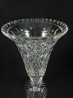 Antique 13 PAIRPOINT CUT GLASS / CRYSTAL VASE'Lincoln' Pattern