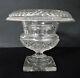 Antique 19th Anglo Irish Regency English Cut Crystal Glass Urn Vase Footed Bowl