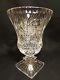 Antique 8.25 American Brilliant Abp Cut Crystal Vase Whirling Hobstar 1880-1920