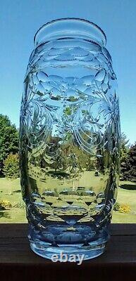 Antique ABP American Brilliant Period Cut Glass Vase Signed Hawkes