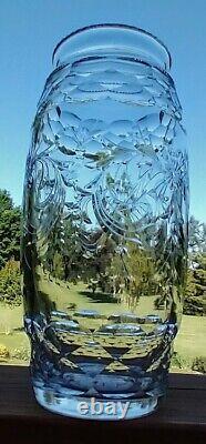 Antique ABP American Brilliant Period Cut Glass Vase Signed Hawkes