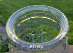 Antique ABP American Brilliant Period Cut Glass Vase Signed Hawkes