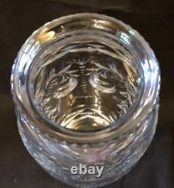 Antique ABP American Brilliant Period Cut Glass Vase Signed Hawkes