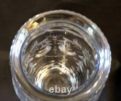 Antique ABP American Brilliant Period Cut Glass Vase Signed Hawkes