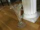 Antique Abp Cut Glass Crystal Trumpet Vase American Brilliant Period