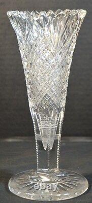Antique American Brilliant Cut Crystal Vase