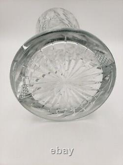 Antique American Brilliant Cut Glass Vase Corset Shape Lead Crystal ABP 16 Inch