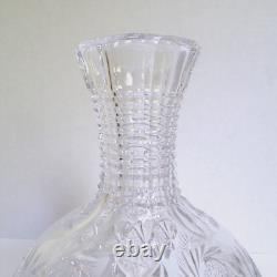 Antique American Brilliant Period Cut Crystal Wine Carafe/Vase Pinwheels 8.25